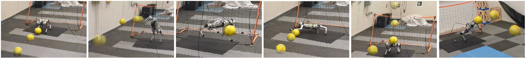 Creating a Dynamic Quadrupedal Robotic Goalkeeper with Reinforcement Learning