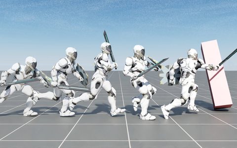 ASE: Large-Scale Reusable Adversarial Skill Embeddings for Physically Simulated Characters