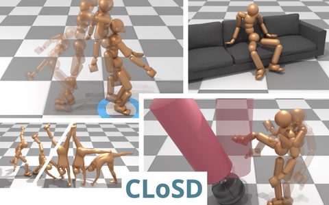 CLoSD: Closing the Loop Between Simulation and Diffusion for Multi-Task Character Control