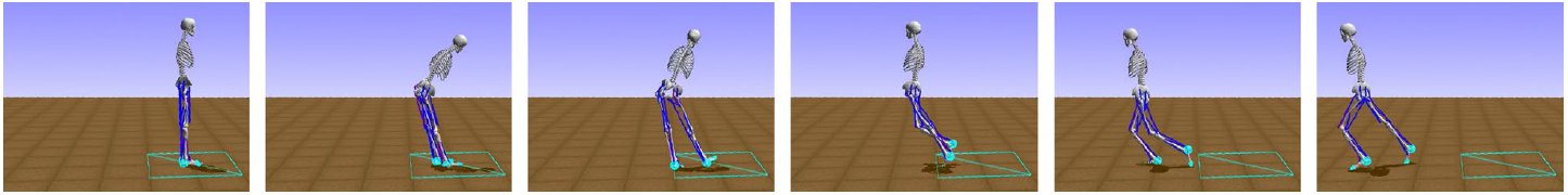 Deep Reinforcement Learning for Modeling Human Locomotion Control in Neuromechanical Simulation