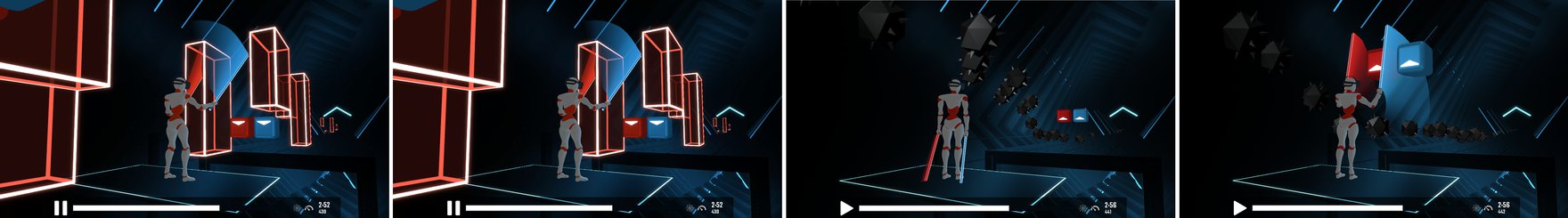 Robo-Saber: Generating and Simulating Virtual Reality Players