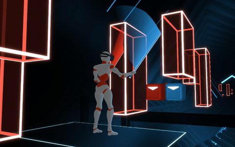 Robo-Saber: Generating and Simulating Virtual Reality Players