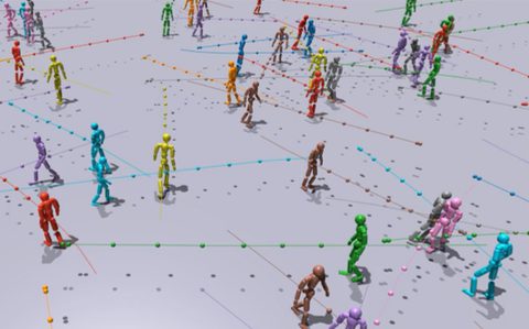 Trace and Pace: Controllable Pedestrian Animation via Guided Trajectory Diffusion